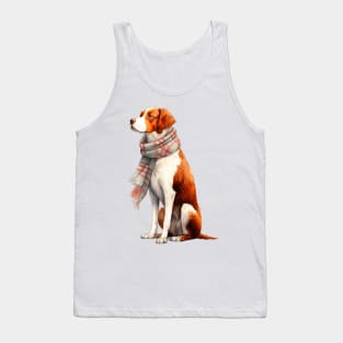 Brittany winter dog Tank Top